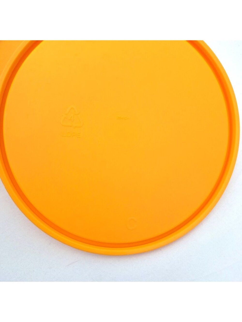 Tupperware Orange Replacement C Seal Lid 2541 D1 Bright Large Tabs Fits 6 Inch - Picture 5 of 7